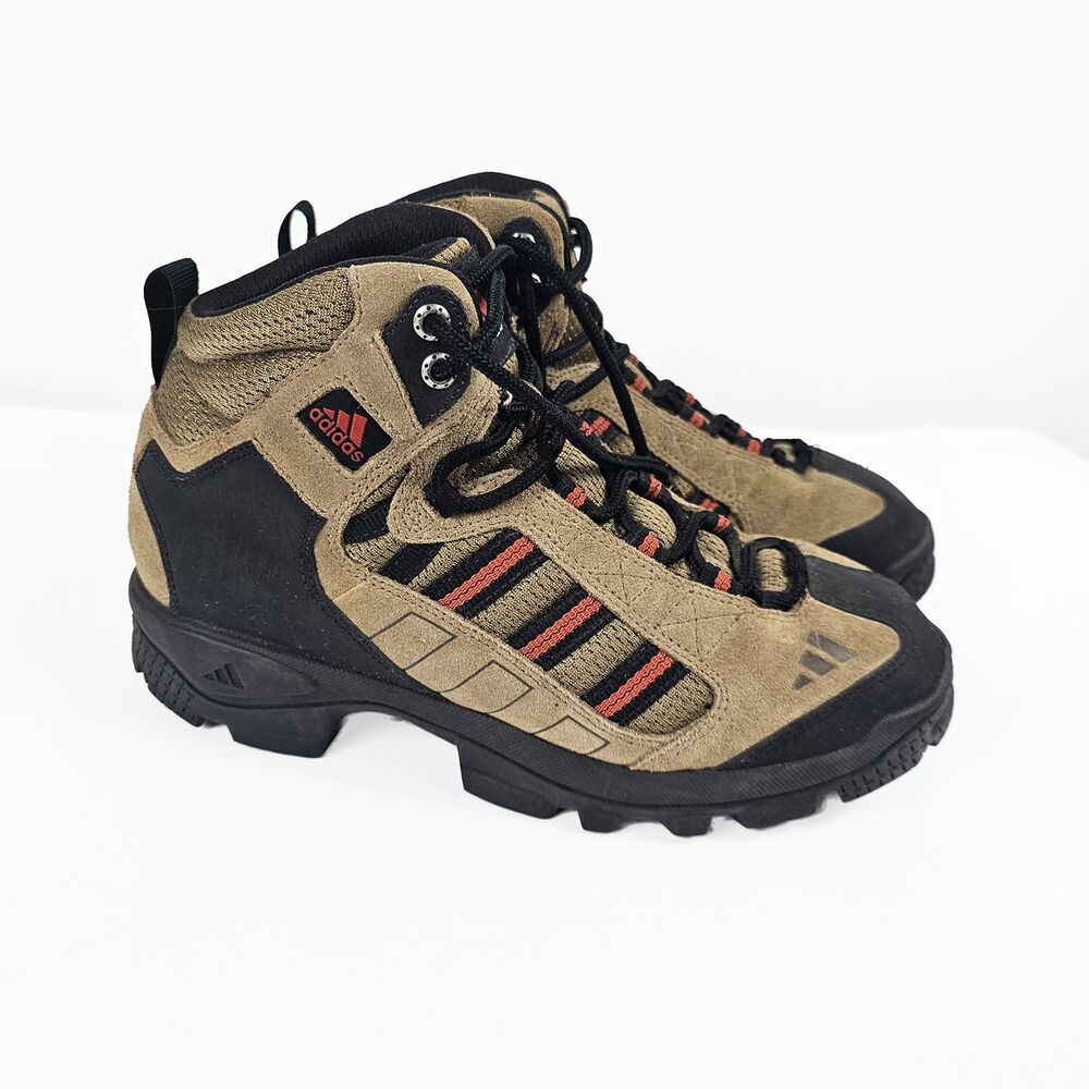 Adidas Vintage Sample Women's Size 7 Hiking Boots Brown Suede Y2K 90's - Picture 3 of 8